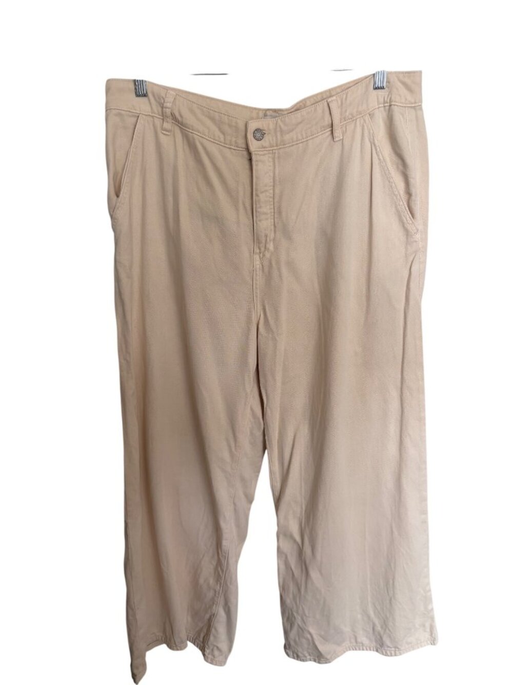 Banana Republic Ultra High-Rise Wide Leg Pants Beige Size 34/18 Casual - Picture 9 of 9
